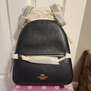NWT Coach Signature Jordyn Backpack Midnight